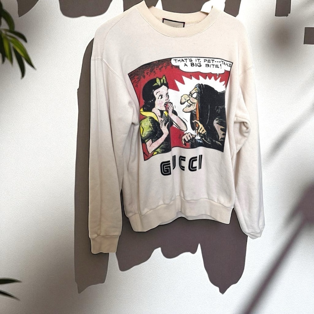 Gucci X Disney Snow White Graphic Sweatshirt Rare Collab S Unisex